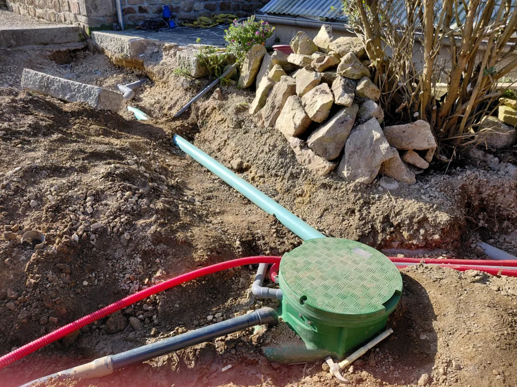 Installation dune station de relevage pour évacuation au tout à l'égout