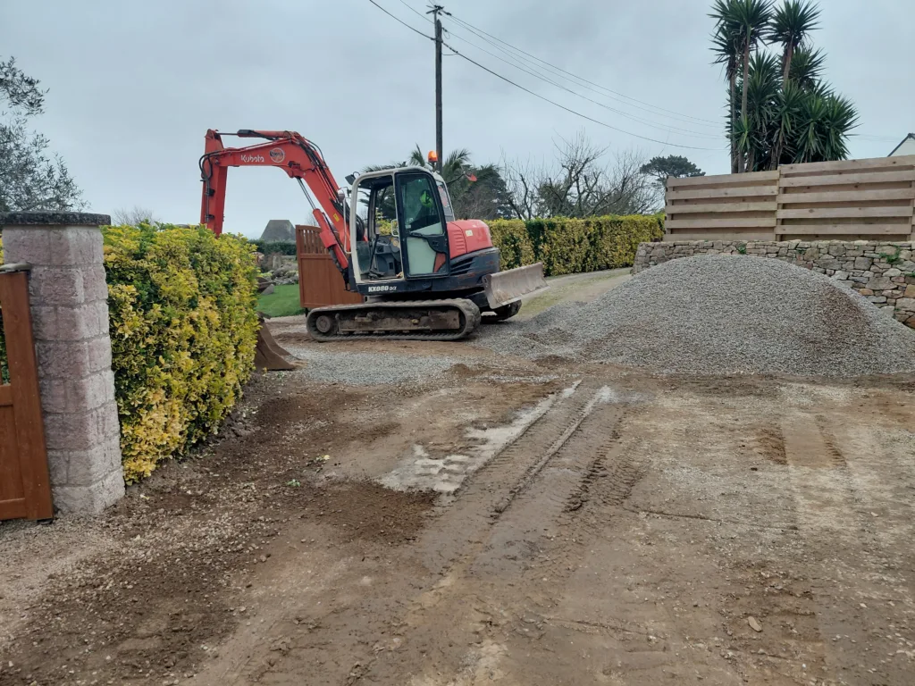 Terrassement gravillonnage
