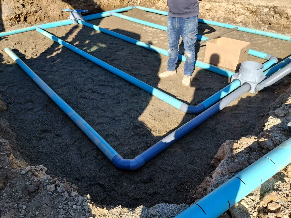 système assainissement avec filtre à sable